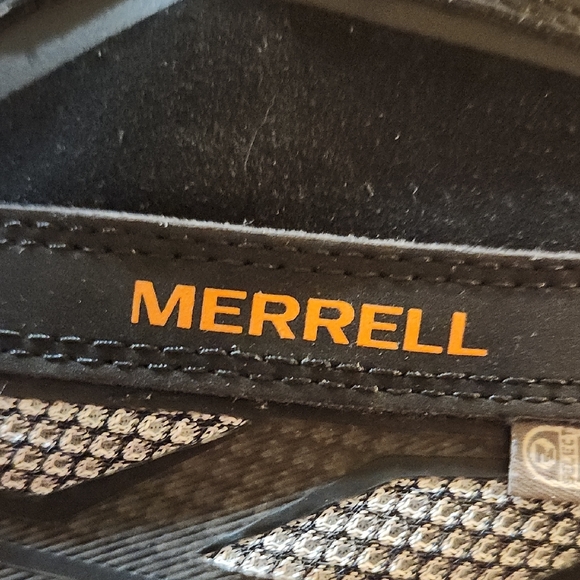 MERRELL Moab FST Mid Waterproof Black Ankle Boots Hiking Shoes Mens Size 13 - Picture 2 of 5